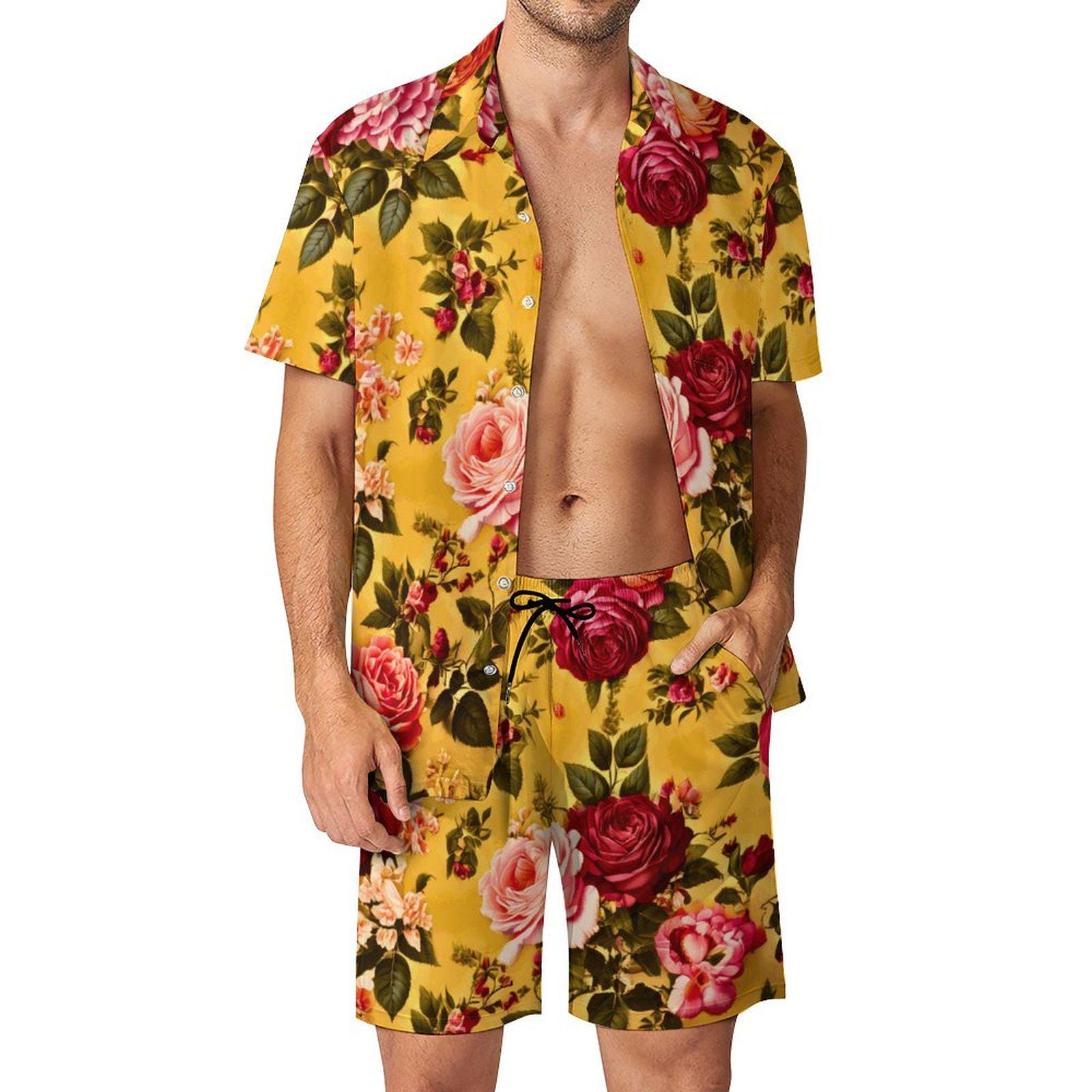 Bellini | Ensemble Chemise et Short en Velours Côtelé pour Homme - Élé