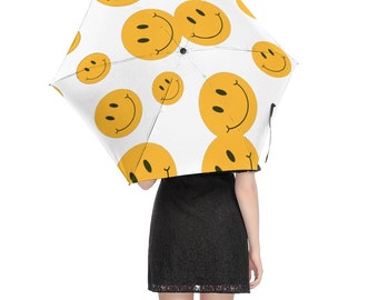 Smiley Face 5 Fold Umbrella