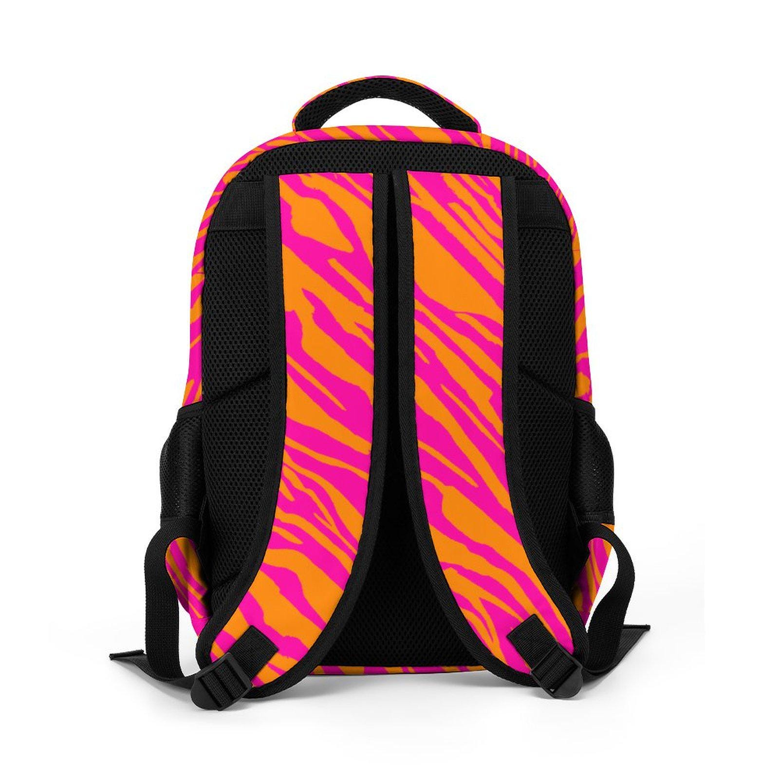 Saint Laurent YSL Hot Pink Zebra stripe Large backpack bookbag, new condition Saint Laurent Grain De Poudre Zebra Print Small Monogram  main image 2