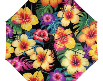 Island Blooms: Vibrant Floral Umbrella