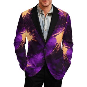 Purple Gold Blazer - Etsy