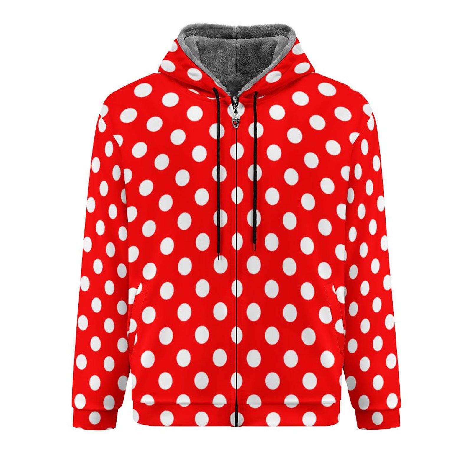 Generisch Huispak voor heren, vrijetijdspak, wintersport, fleece, polka