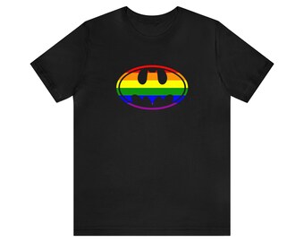 Rainbow Bat / Unisex Jersey Short Sleeve Pride Tee