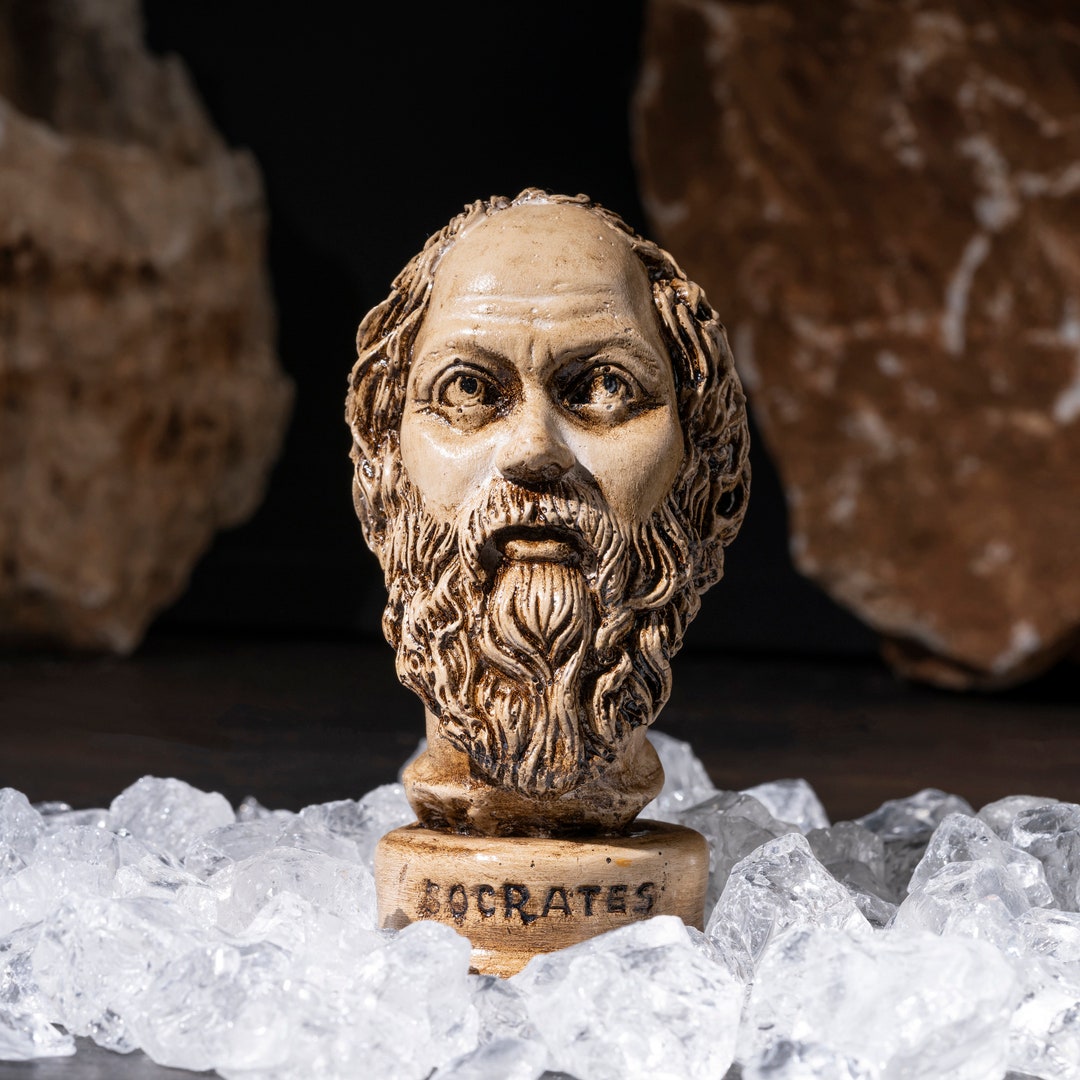A UNIQUE HANDMADE Sculpture of Hermes, A Greek Mythology Bust That is