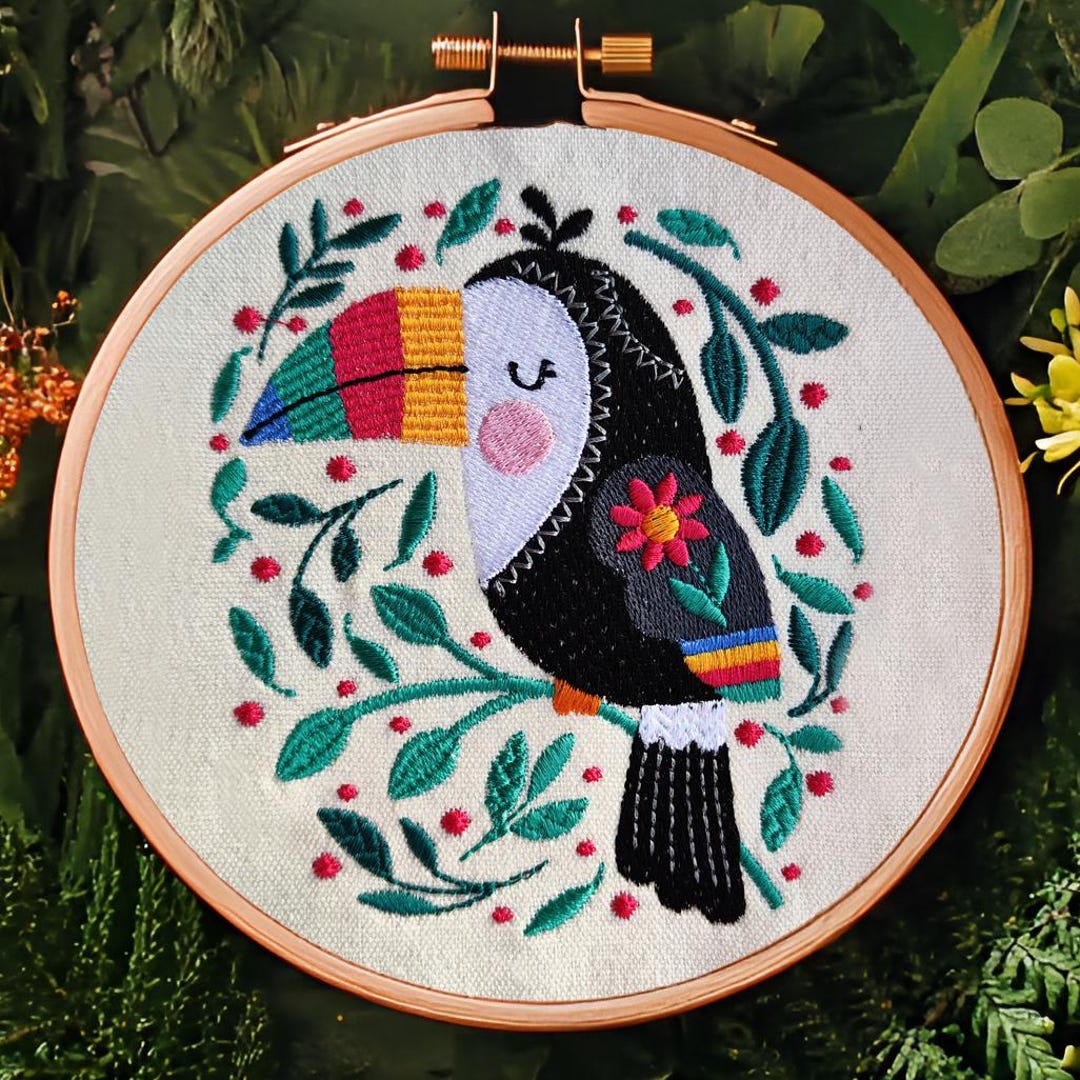 Toucan embroidered coord set main image 0