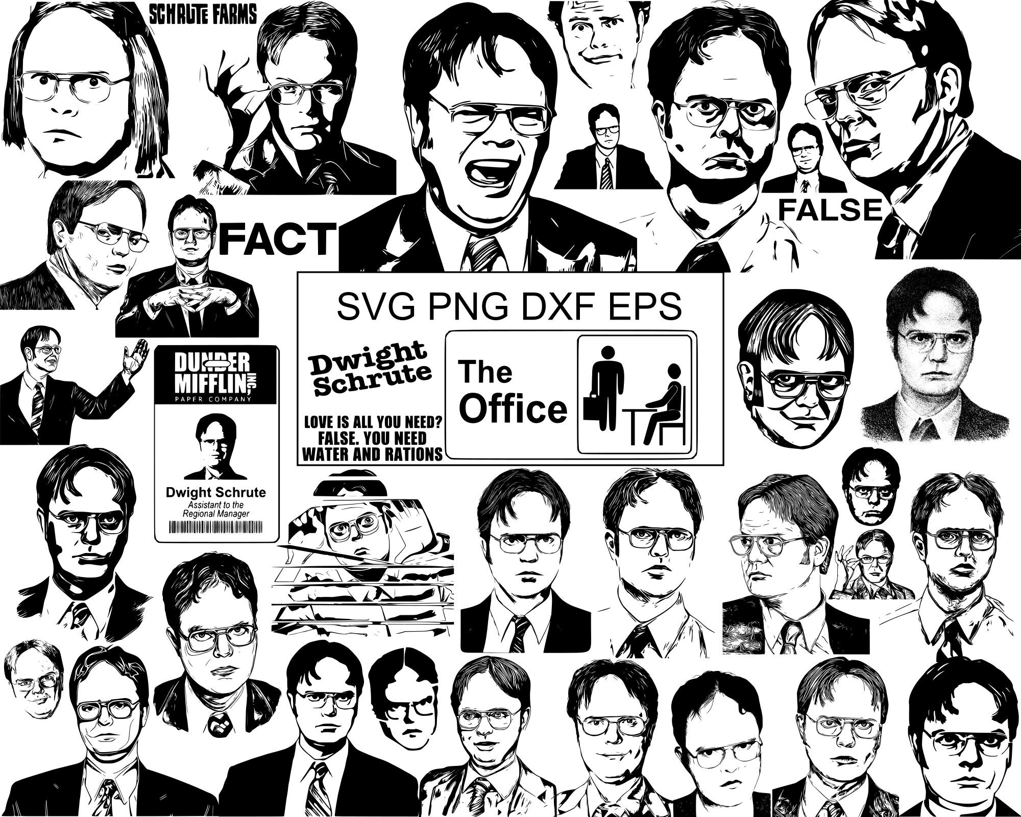 39 SVG the Office Dwight Schrute Dunder Mifflin Michael Scott Beat Farm