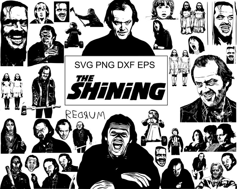 36 SVG the Shining Jack Nicholson Redrum Shelly Duvall - Etsy