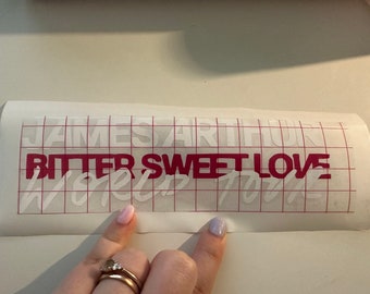 James Arthur - Bittersweet Love World Tour inspired vinyl sticker