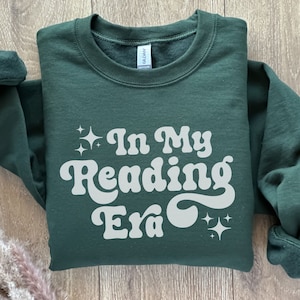 In My Reading Era Sweatshirt For Booklover Gift, Bookish Sweatshirt, Book Club Sweatshirt, Bookworm Sweater,Book Sweatshirt,Retro Book Shirt