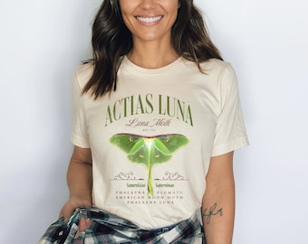 Luna Moth Shirt, Cottagecore Shirt, Luna Moth T shirt, Insect tee, Cottage Core Shirt, Goblincore shirt, Dark Academia Shirt, Moth shirt