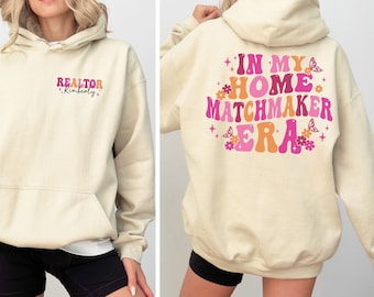 Personalized Real Estate Sweatshirt for Realtor Hoodie, Realtor Custom Name Gift for Realtor Shirt, Gift for Real Estate Agent Closing Gift