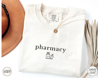 Comfort Colors® Pharmacist Shirt, Pharmacy T-Shirt, Pharmacy Tech Gift, Pharmacy Gift,Pharmacy Technician, Pharmacist Tee, Pharmacy Student