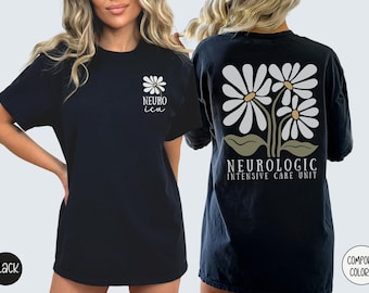 Comfort Colors® Neuro ICU Nurse Shirt, Neuro Intensive Care Unit T-Shirt, Neurological ICU Tech Shirt, Neurology Nurse Gift,Neuro Nurse Gift