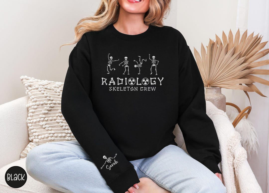 Rad Tech Crew Custom Radiology Sweatshirt, Skeleton Crew Sweater, RAD Tech Crewneck ...