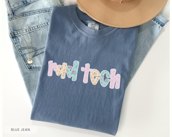 Comfort Colors® Rad Tech Shirt, Radiology Shirt, Radiologic Technologist Tshirt, Radiology Graduation Gift, Xray Student, Radiologist Gift