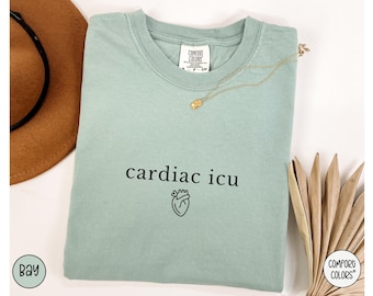 Cardiac ICU Nurse Shirt, CVICU Nurse Shirt, Cardiology Tshirt, Cardiology Student,Critical Care Nurse, Cardiac Rn Gifts,Cardiovascular Nurse