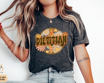 Camiseta de dietista registrado, camiseta de dietista, regalo para dietistas, futuro dietista graduado, camiseta de regalo de graduación, entrenador de nutrición, camiseta de graduación