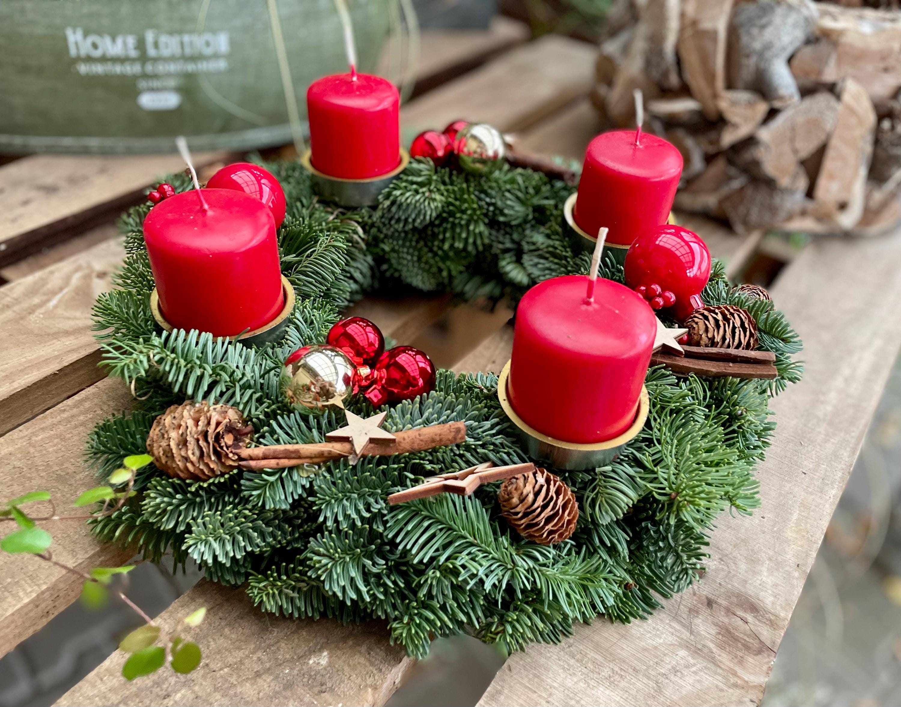 Adventskranz Gold MATTEO ø 30 Cm