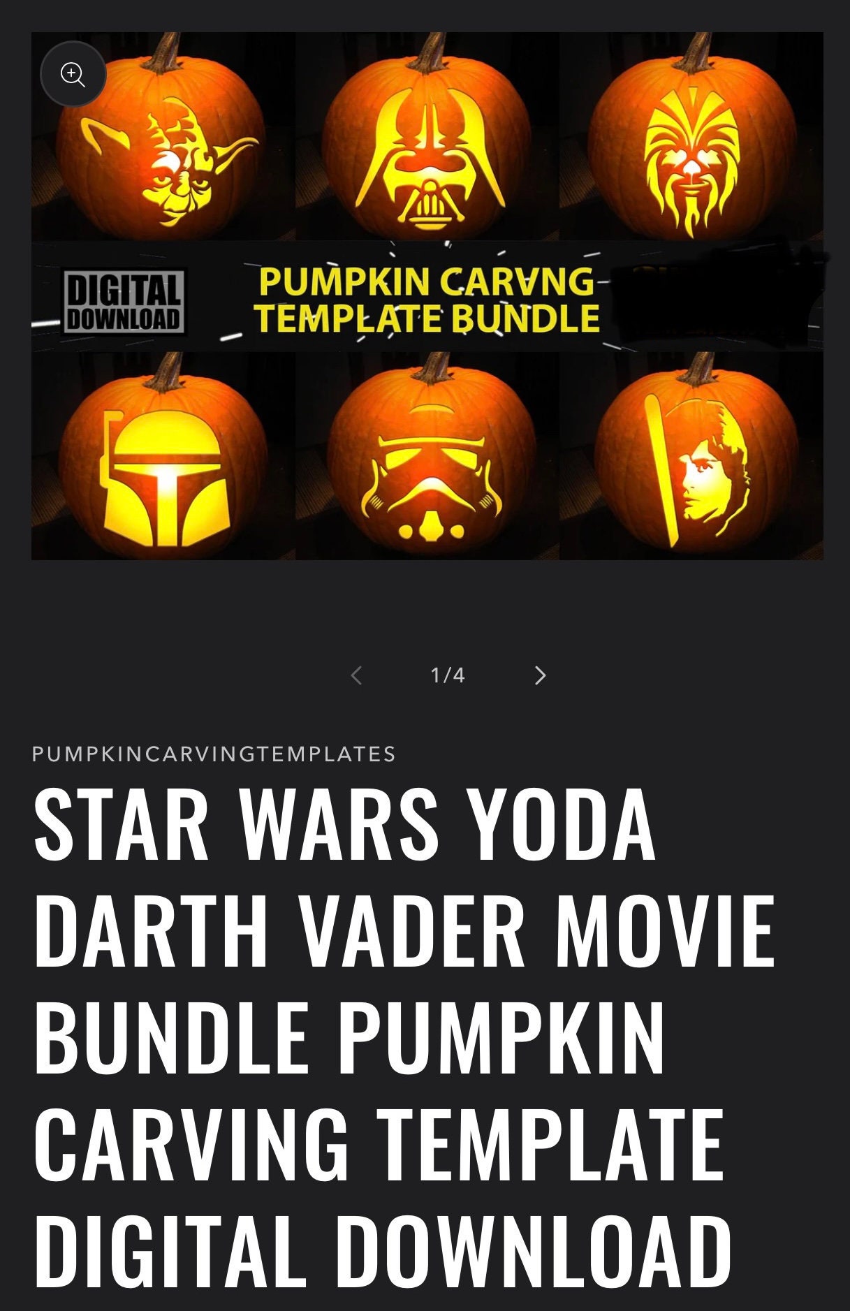 Star Wars Logo Pumpkin Stencils