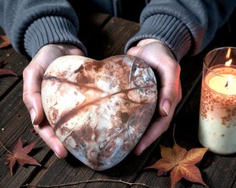 Handmade ceramic Heart Decor, Gift For her, Romantic Love Home Accent