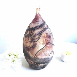 Rustic Pottery Homedecor | Handmade Ceramic Vase | Authentic Pit Fired Pot | Unique Farmhouse Decor | Minimalist Pottery | Wedding Gift