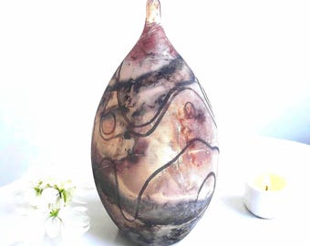 Jarrón rústico de cerámica / Regalo artesanal para el Día de la Madre / Decoración de cerámica estilo granja