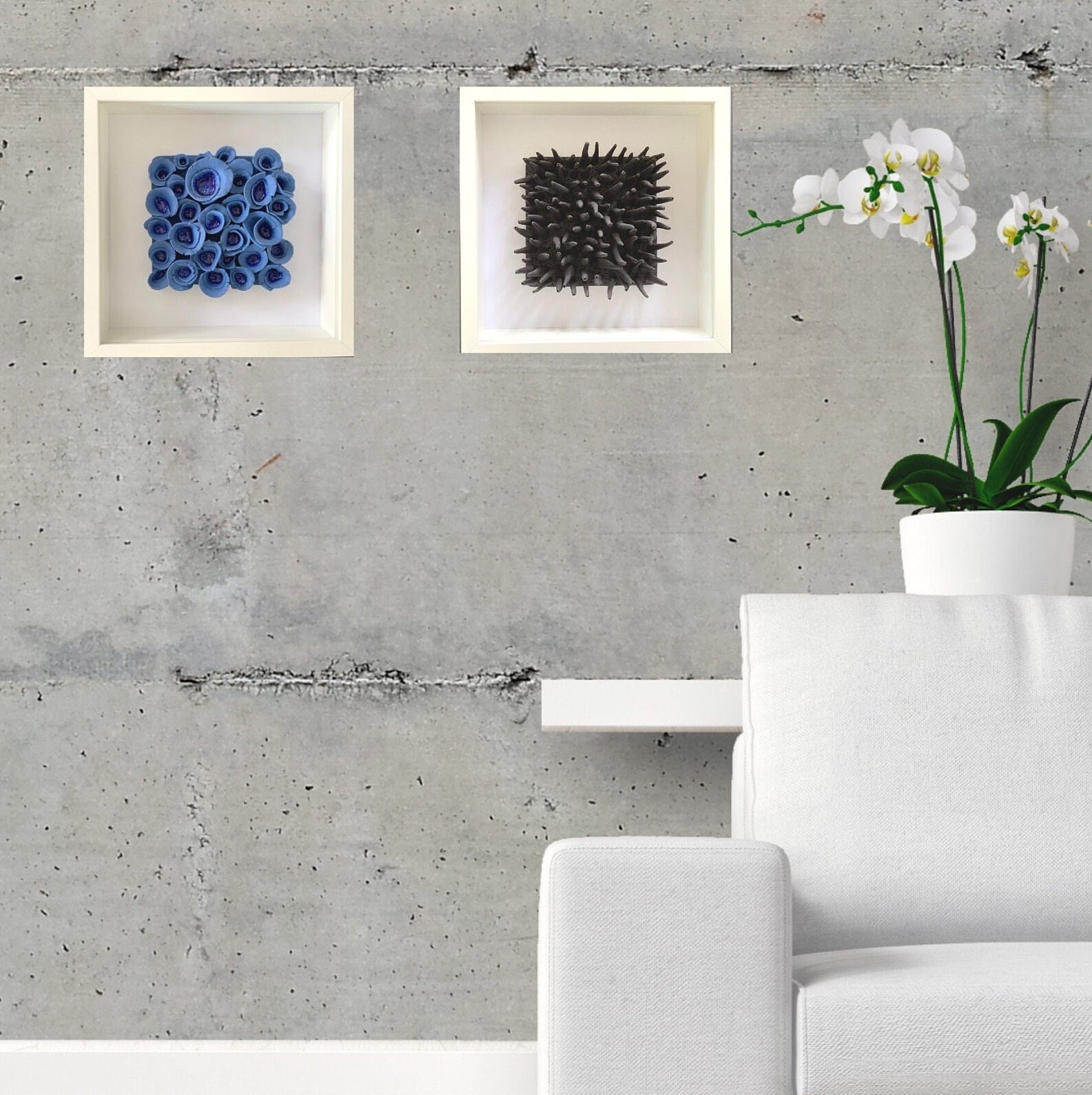 Picture of Ceramic Wall Art Minimalist Black Porcelain Wall Hanging Home - Etsy