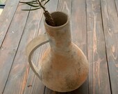 One of a kind, Handmade, aged stoneware, naturel pottery.WabiSabi style.No glazes or chemicals used.