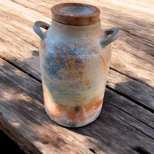 Ceramic Urn | Unique Pottery | Handmade Rustic Cremation Urn |  | One Of A Kind Artisan Pottery | Memorial Urn