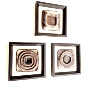 Unique Ceramic Wall Hanging. Set Of Three Wall Decor For Living Room Wedding Housewarming Gift For Her Ceramic Wall Plate