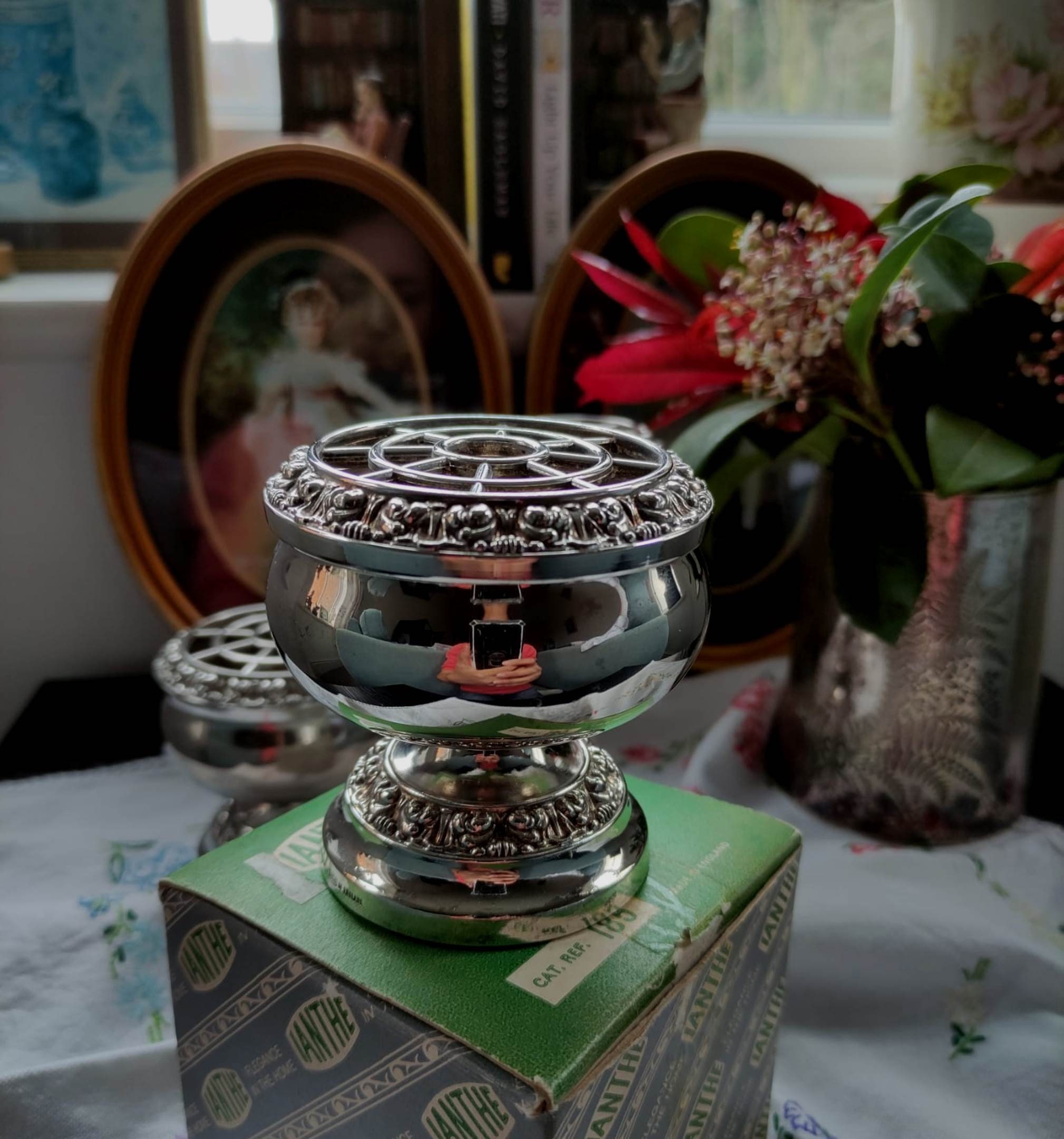 Silver Plated Rose Bowl - Etsy UK