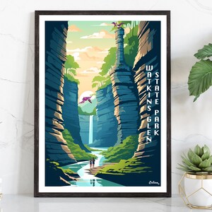 Watkins Glen | Travel Poster | Modern Wall Art
