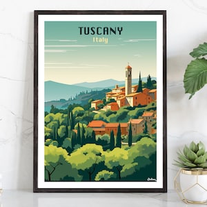 Tuscany, Italy | Travel Poster | Modern Wall Art