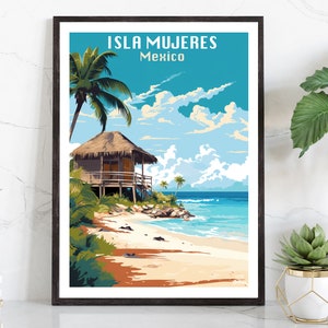 Isla Murejes, Mexico | Travel Poster | Modern Wall Art