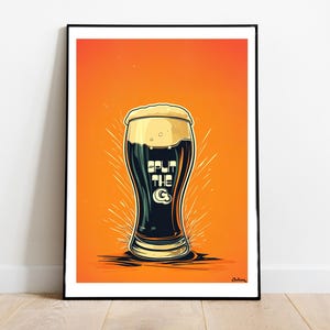 Guinness Beer Poster Print, Wall Decor