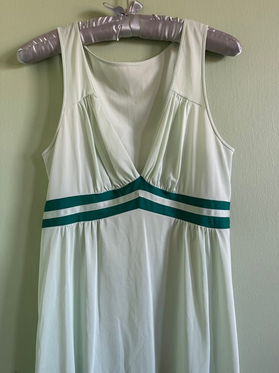 VTG Shadowline Green BabyDoll Teddy Lingerie Size 