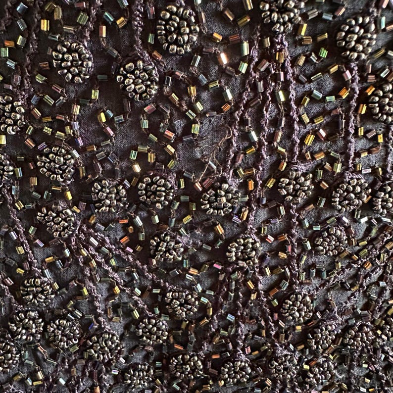 Vintage Adrianna Papell Blue Beaded Skirt Set 6 Bild 7
