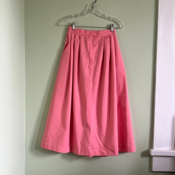 Vintage Pink A Line Skirt size small - image 1
