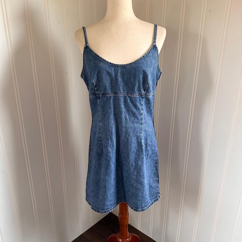 90s Denim Cargo Mini Dress