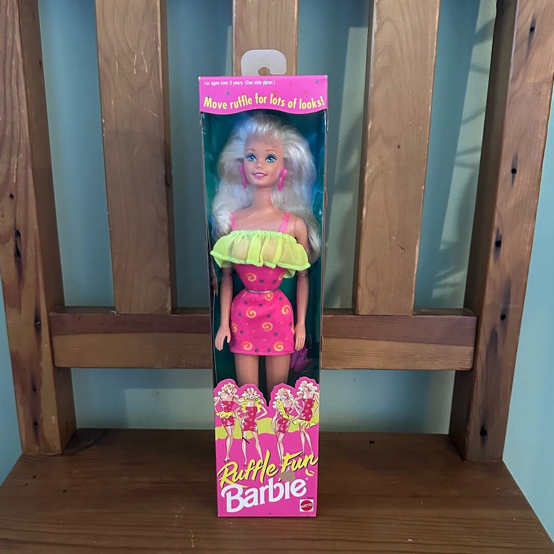 Barbie Ruffle Fun Vintage 1994 NIB Ruffle Fun Barbie - Etsy