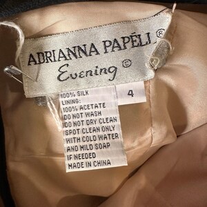 Vintage Adrianna Papell Silk Beaded Dress 4 image 8