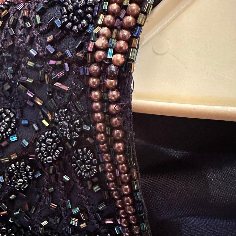 Vintage Adrianna Papell Blue Beaded Skirt Set 6 Bild 8