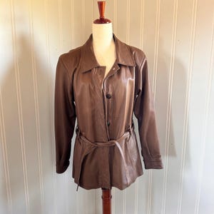 Vintage 80s/90s Brown Leather Jacket size small