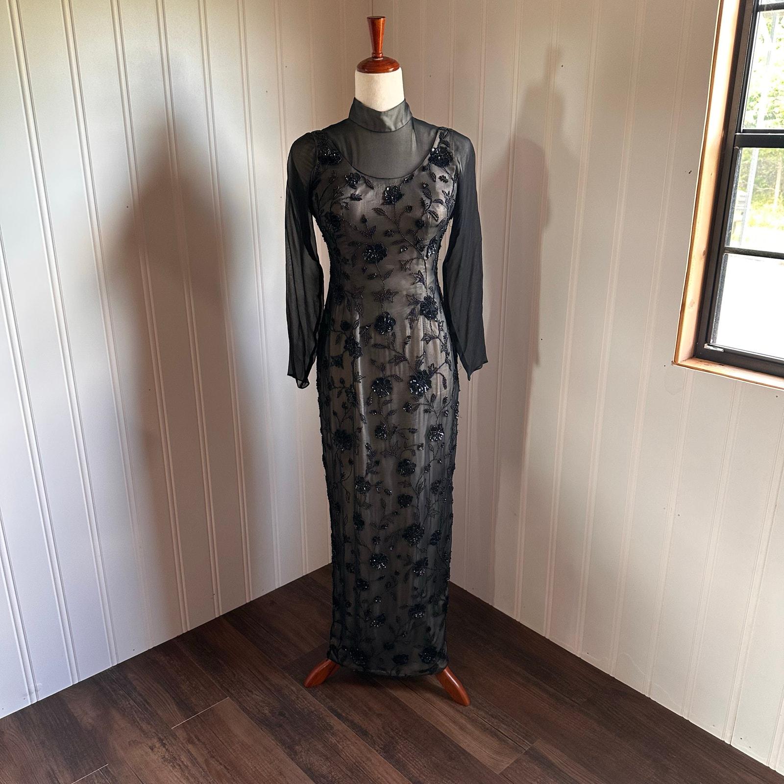 Vintage Silk Beaded Adrianna Papell