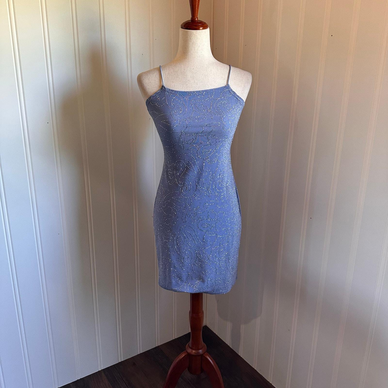Blue Sparkle Mini Dress - Etsy