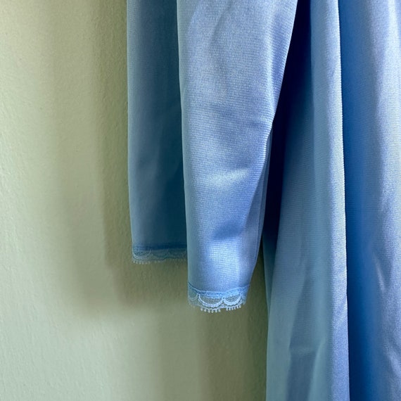 VTG Vanity Fair Blue Cover Up Robe Size XS - image 4