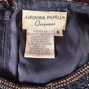 Vintage Adrianna Papell Blue Beaded Skirt Set 6 Bild 2