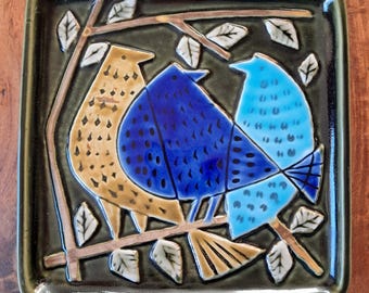 Vintage Glazed Ceramic Sculpture 