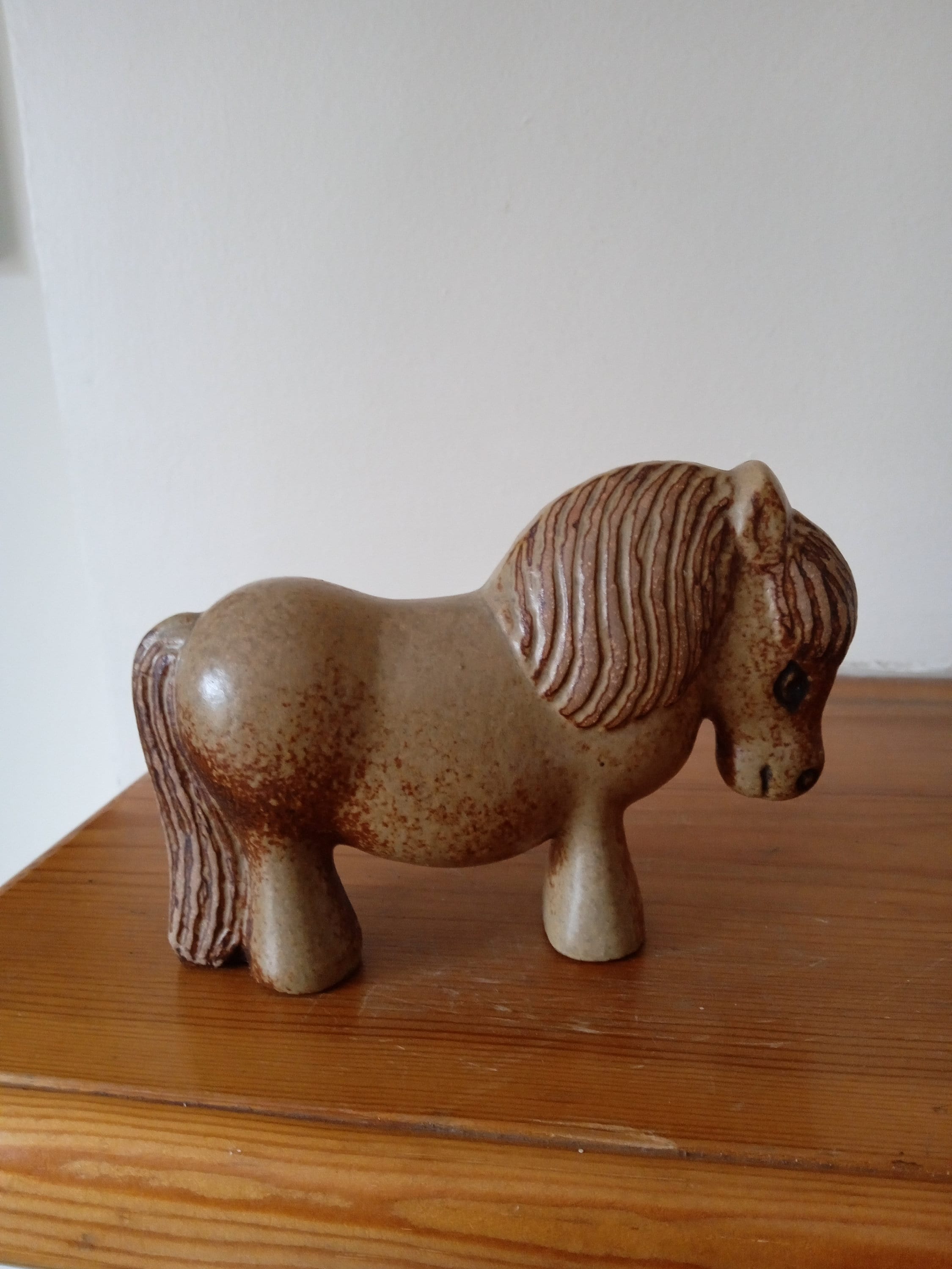 スウェーデン製◇希少 Lisa Larson HORSE RIDERS リサラーソン 馬と人