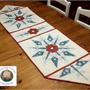 Snowflake Table Runner PDF Pattern